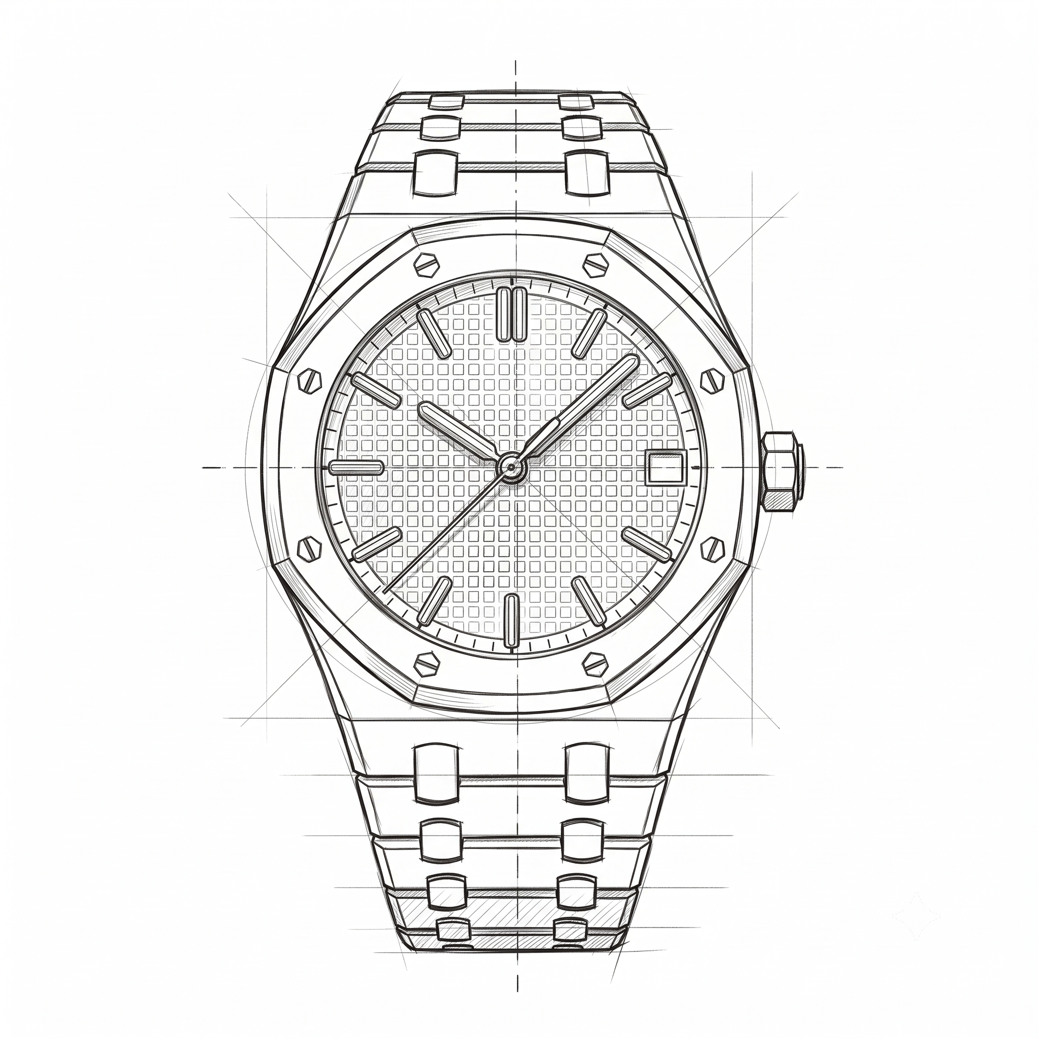 Audemars Piguet Royal Oak 디자인 스케치